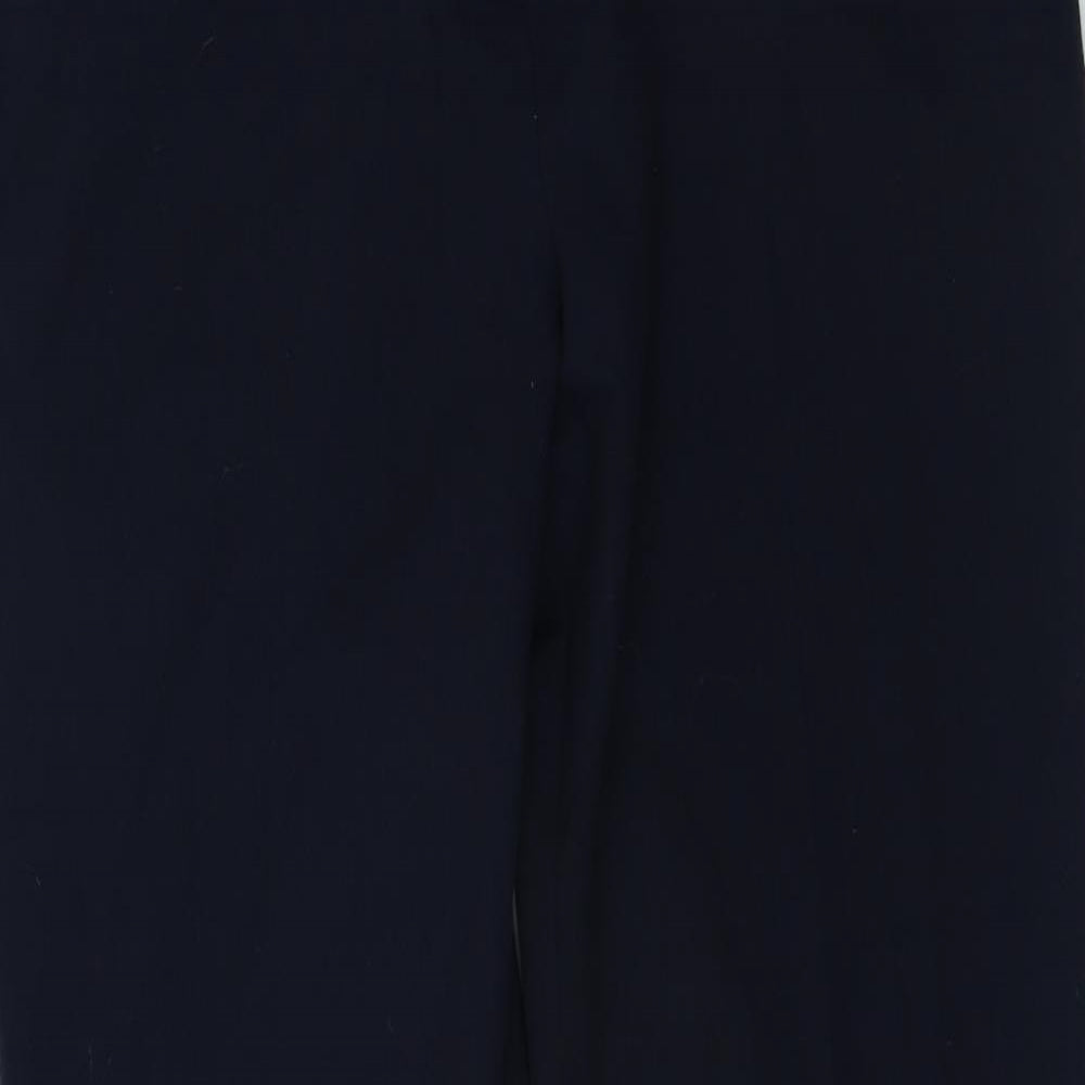 Dunnes Stores Womens Blue  Polyester Trousers  Size 14 L28 in Regular