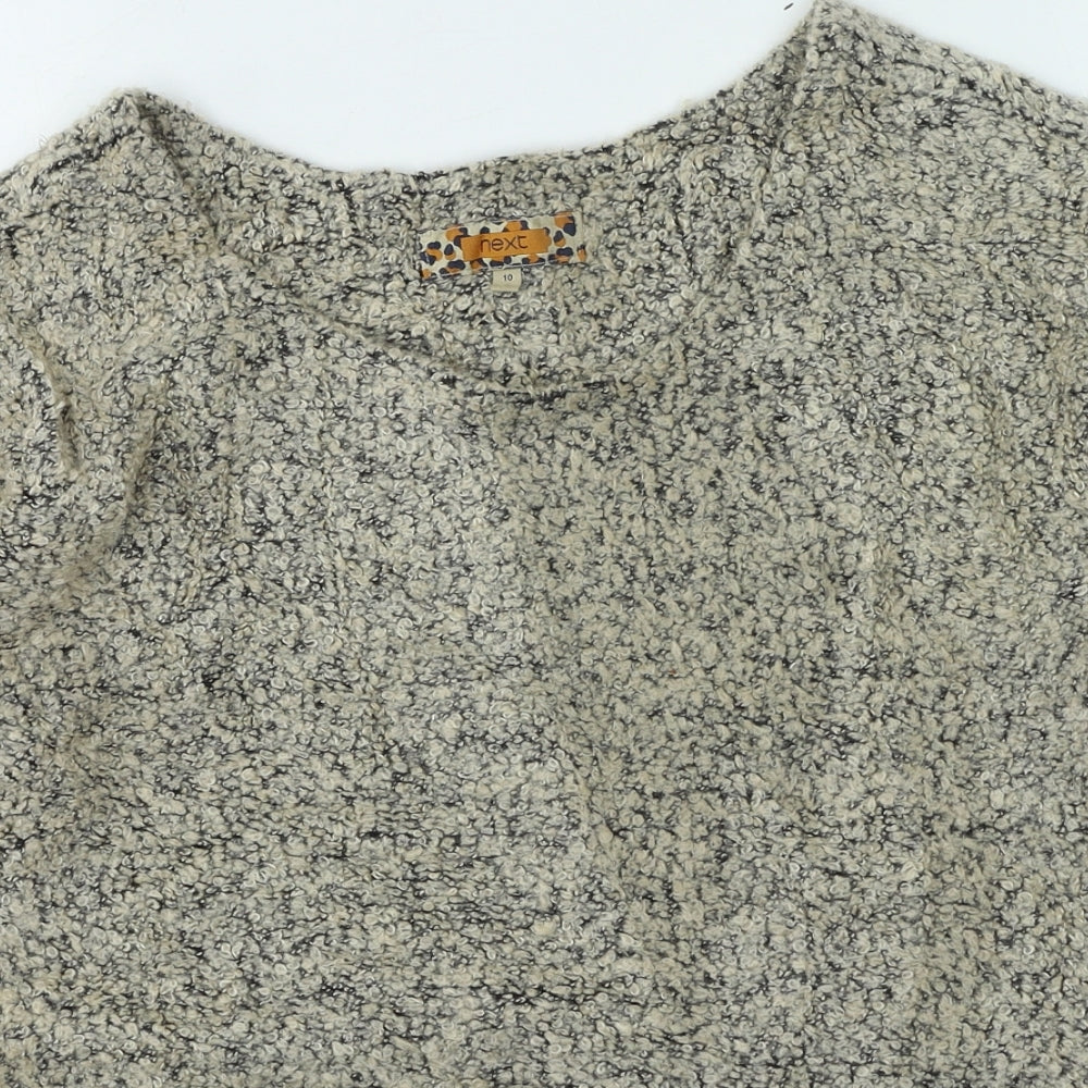 NEXT Womens Brown Round Neck  Acrylic Pullover Jumper Size 10