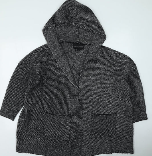 Centigrade Womens Grey V-Neck  Acrylic Cardigan Jumper Size M