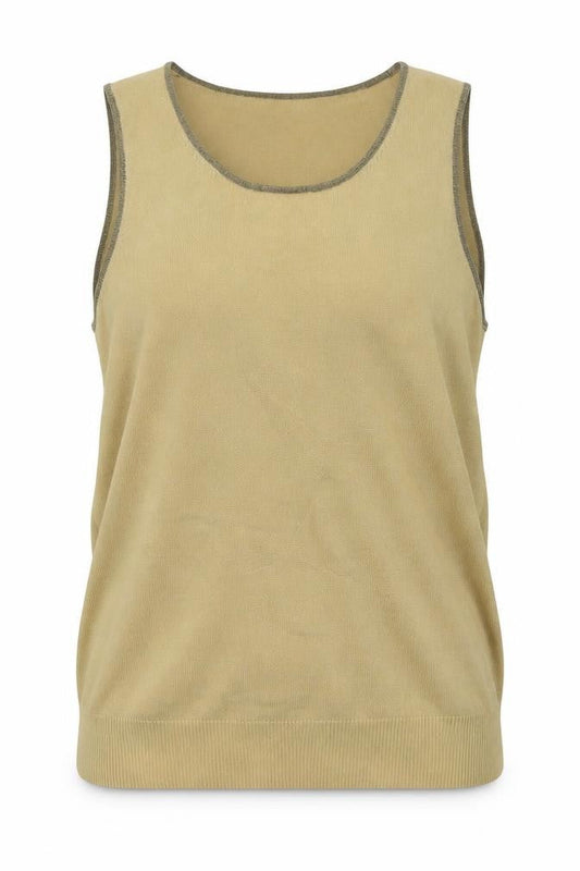 betty Womens Brown Polyamide Camisole Tank Size 18 V-Neck