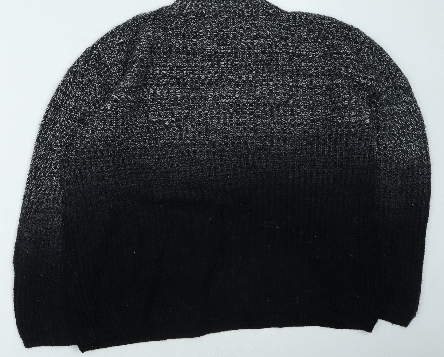 Topshop Womens Black Round Neck Acrylic Pullover Jumper Size 6