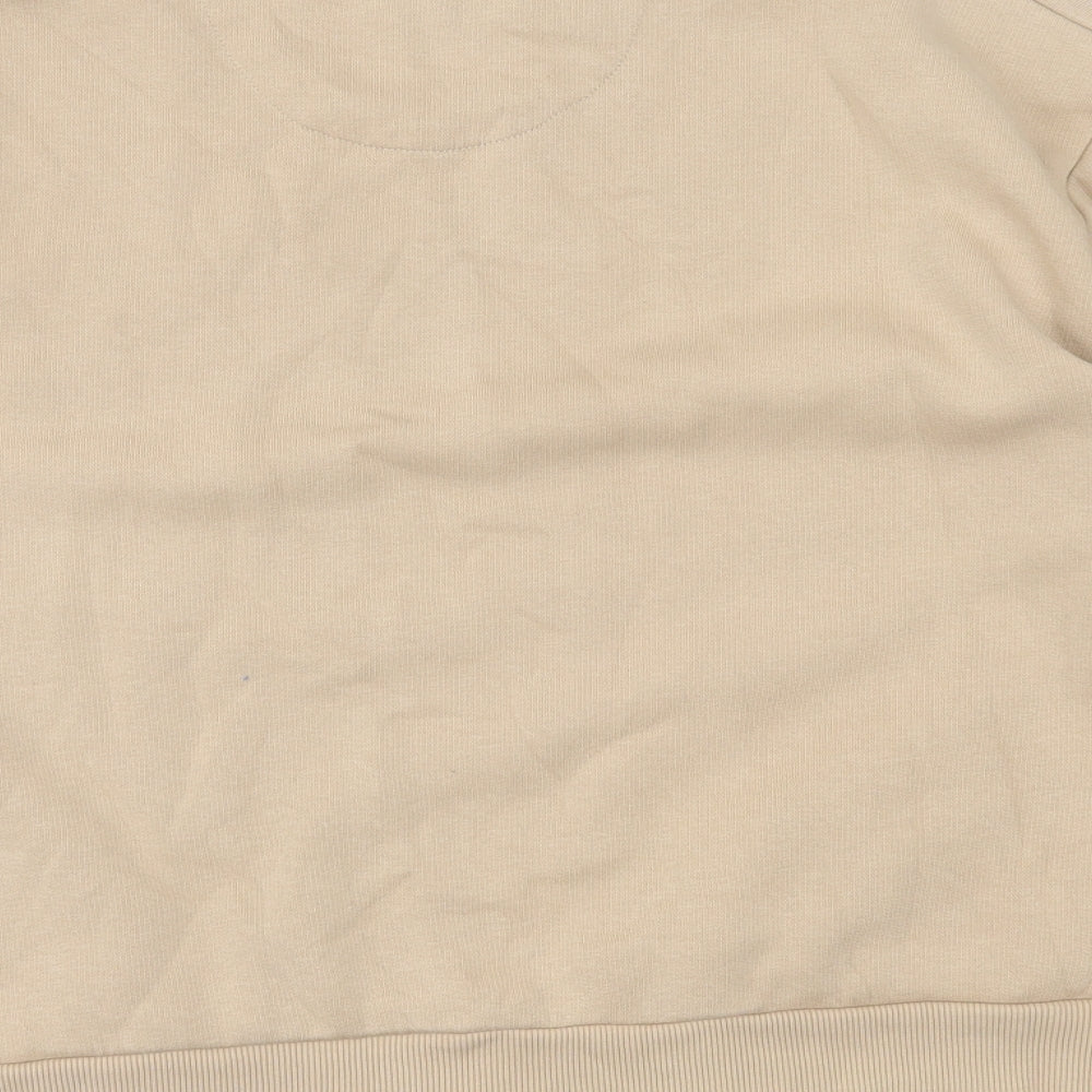 HIIT Womens Beige  Cotton Pullover Sweatshirt Size M  Pullover