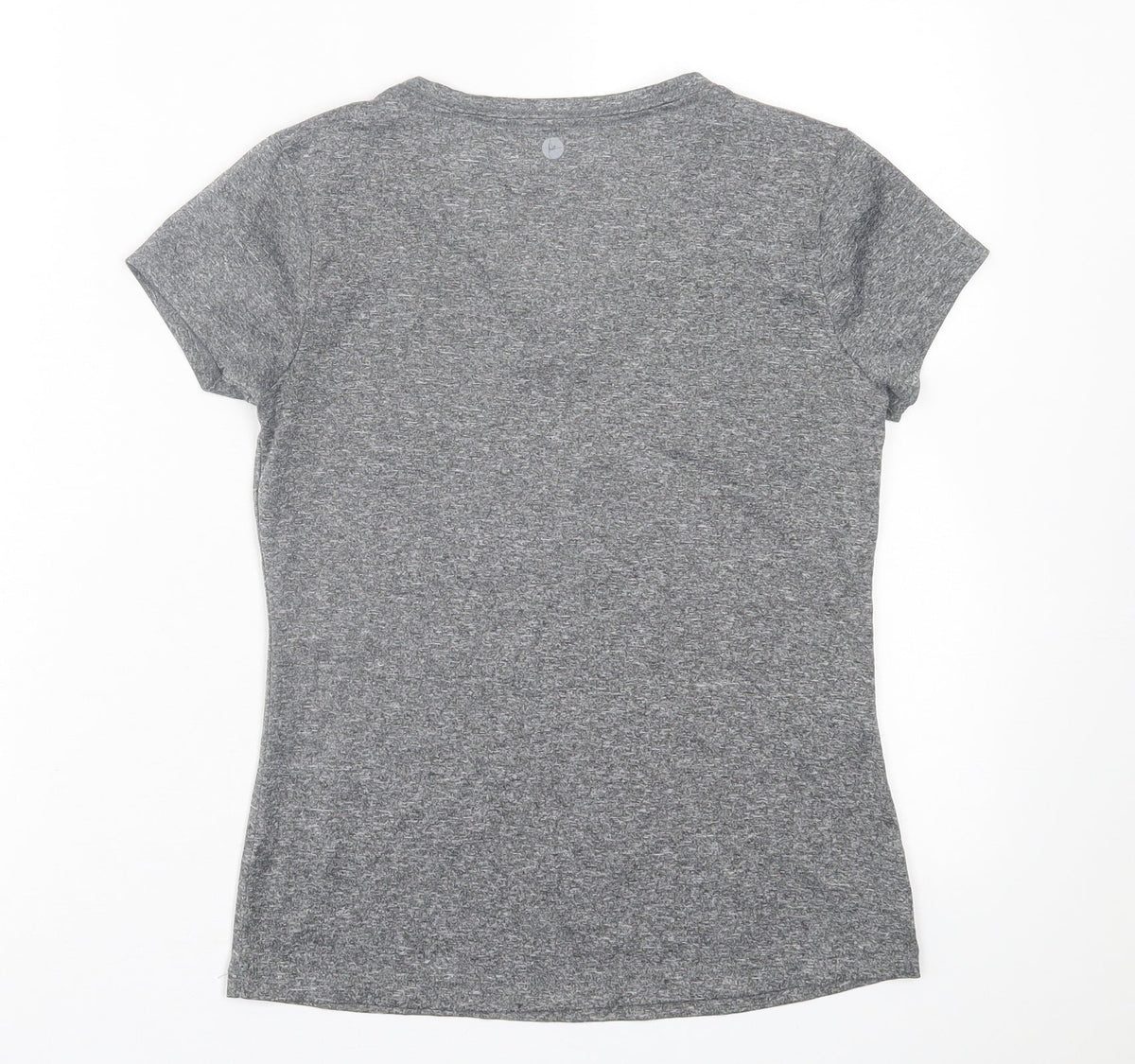 Preloved 90 Degree Womens Grey  Polyester Basic T-Shirt Size XS V-Neck Pullover - Back