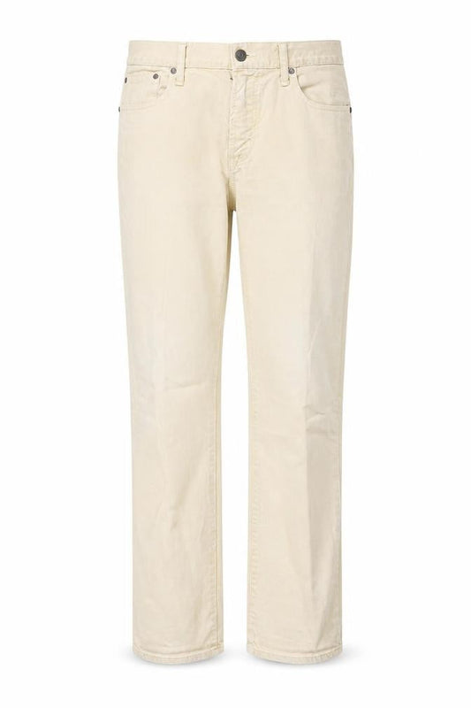 American Eagle Outfitters Womens Beige  Cotton Straight Jeans Size 30 L32 in Regular Button