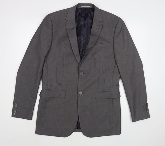Skopes Mens Grey  Polyester Jacket Blazer Size 36