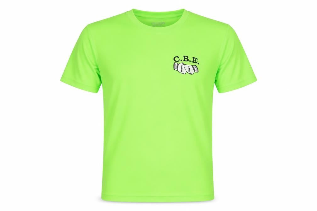 Awdis Mens Green  Polyester  T-Shirt Size S Crew Neck