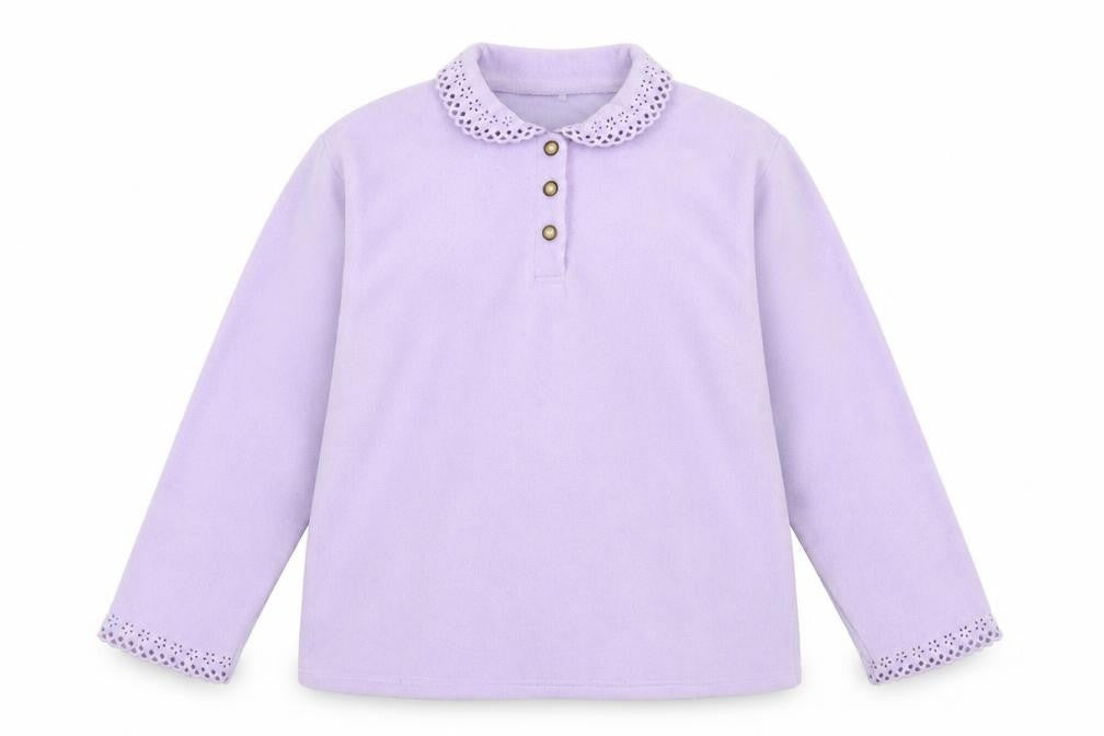 Fashion Extra Womens Purple  Polyester Pullover Sweatshirt Size 18  Button