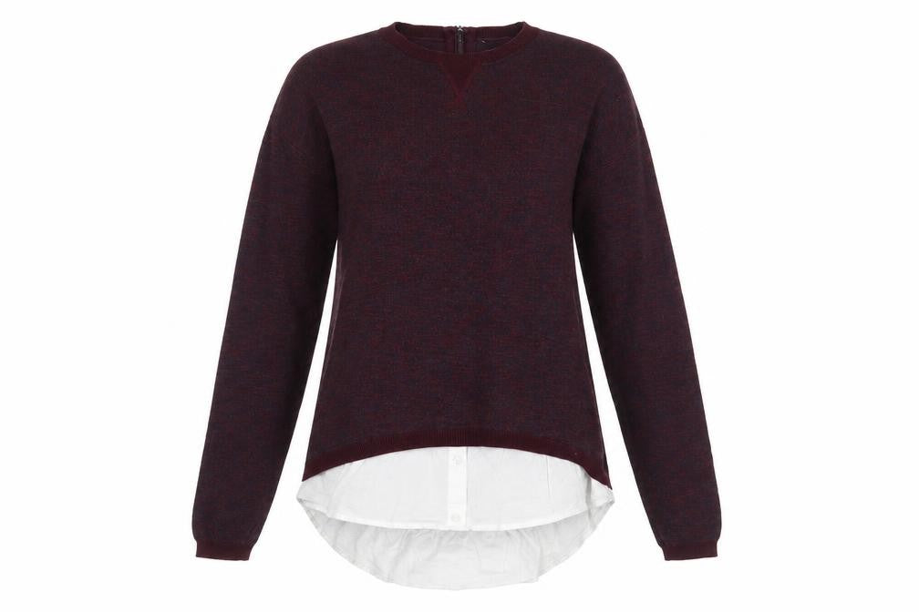 NEXT Womens Purple Crew Neck  Cotton Pullover Jumper Size 12