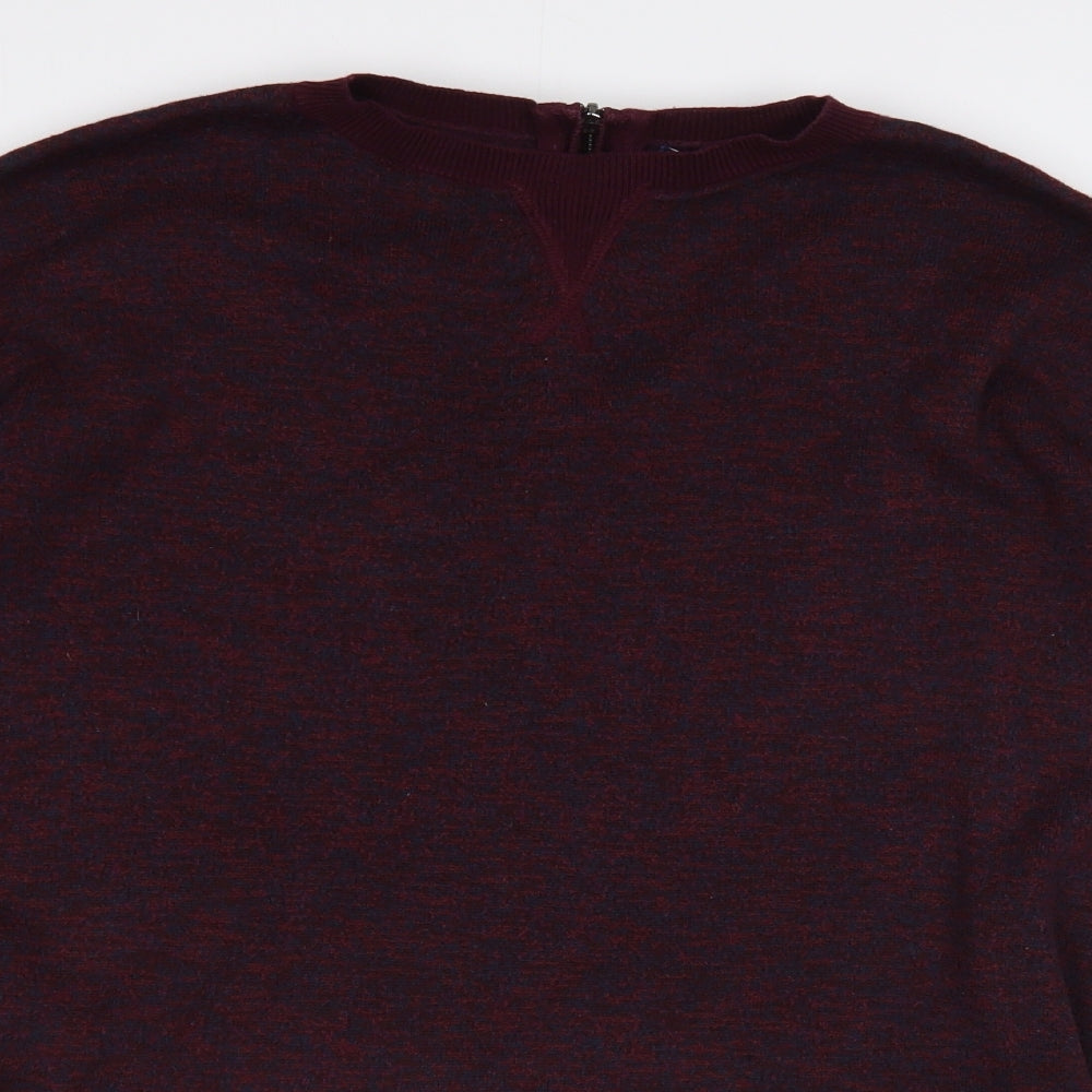 NEXT Womens Purple Crew Neck  Cotton Pullover Jumper Size 12