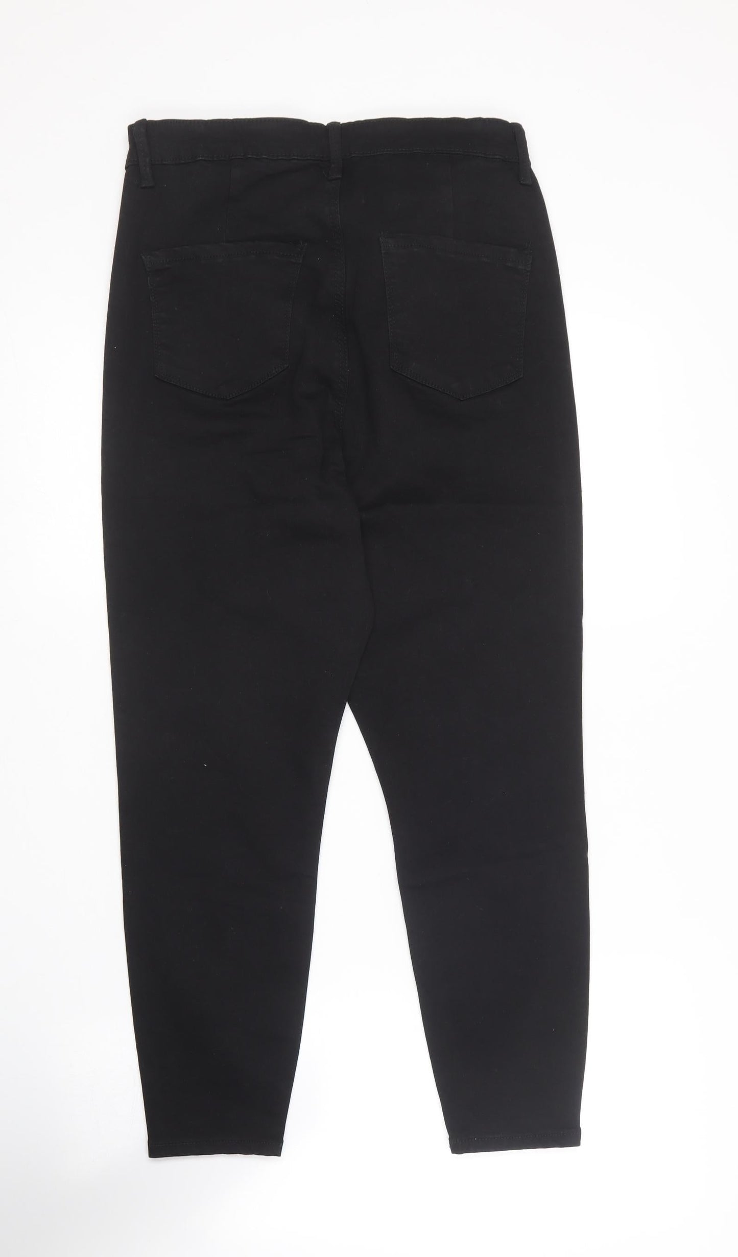 Denim Co  Womens Black  Cotton Jegging Trousers Size 16 L22 in Regular