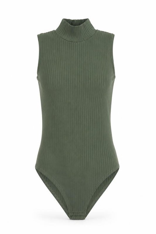 Parisian Collection Womens Green  Polyester Bodysuit One-Piece Size 8