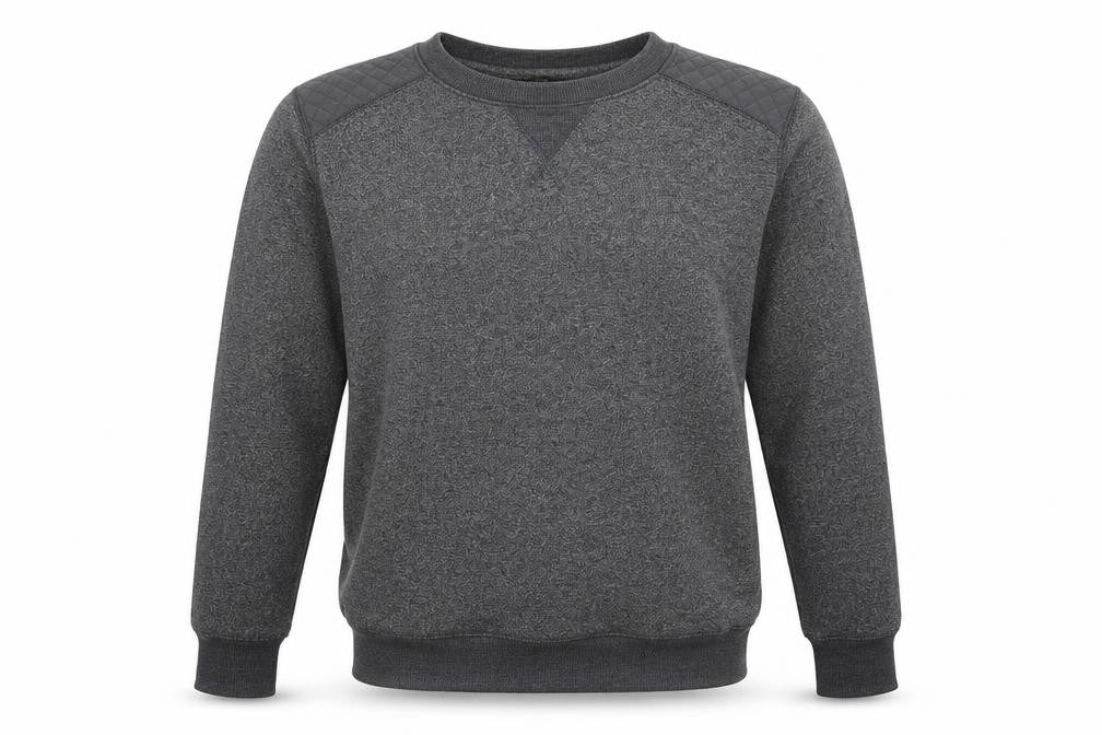 MAN Mens Grey  Cotton Pullover Sweatshirt Size S