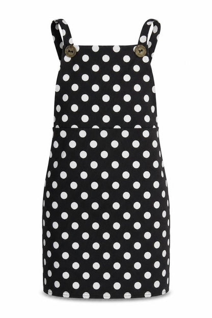 Boohoo Womens Black Polka Dot Polyester Mini  Size 8  Square Neck Pullover