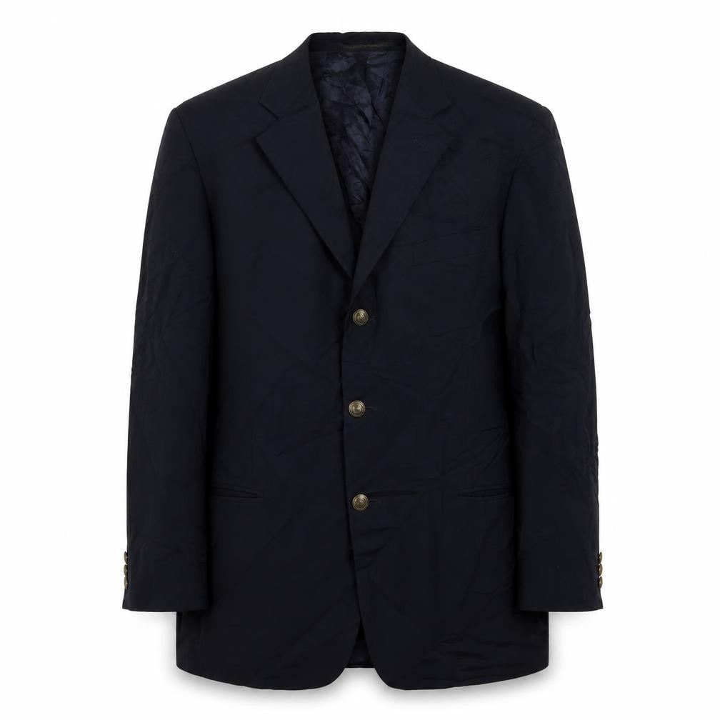Marks & Spencer Mens Blue  Wool Jacket Suit Jacket Size 42