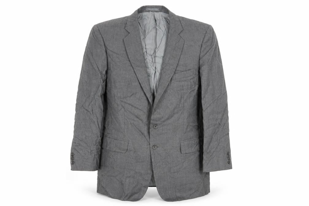 Trevira Mens Grey  Wool Jacket Suit Jacket Size 44