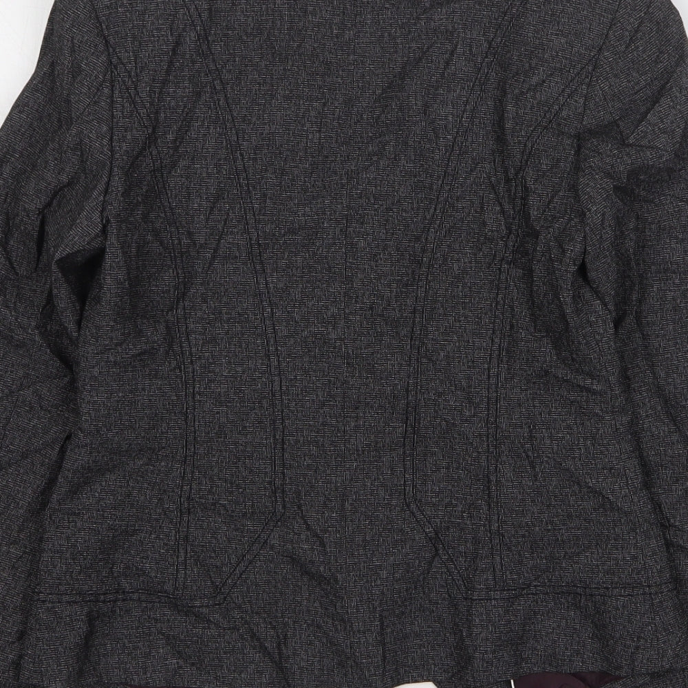 NEXT Womens Grey  Polyester Jacket Suit Jacket Size 8