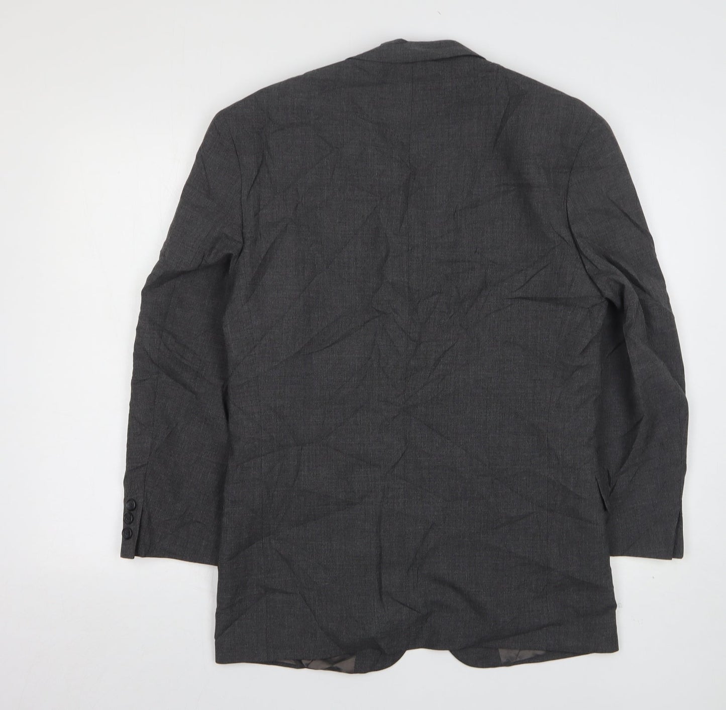 Varteks Mens Grey  Wool Jacket Suit Jacket Size 36