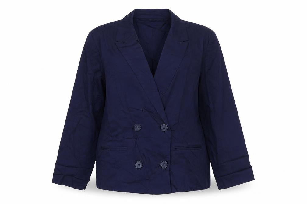 Oasis Womens Blue  Coir Jacket Suit Jacket Size 10