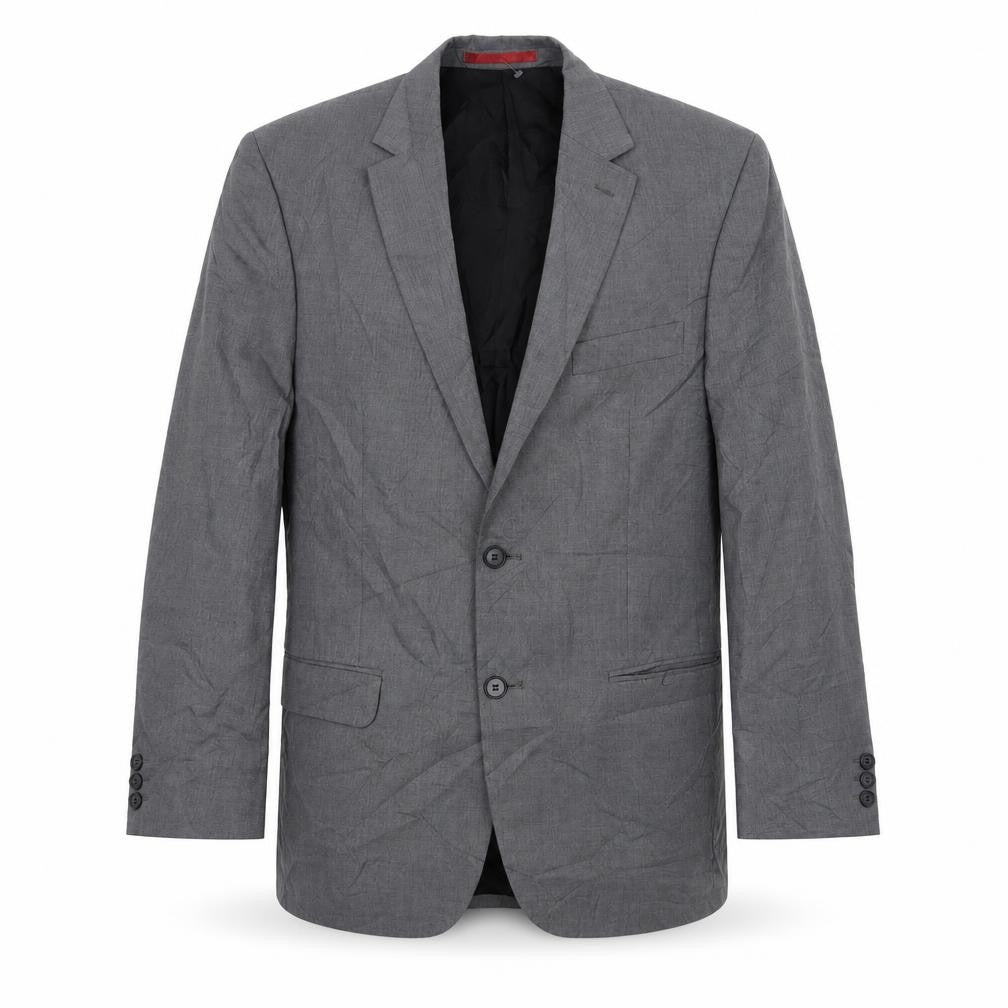 Burton  Mens Grey  Polyester Jacket Suit Jacket Size 38