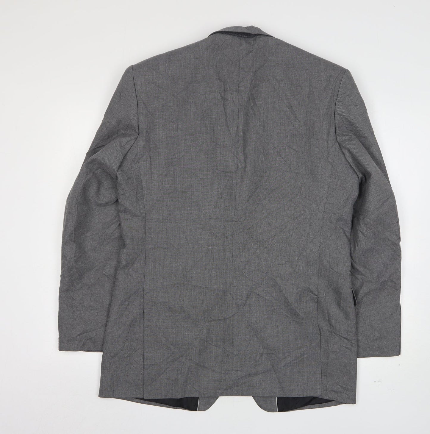 Burton  Mens Grey  Polyester Jacket Suit Jacket Size 38