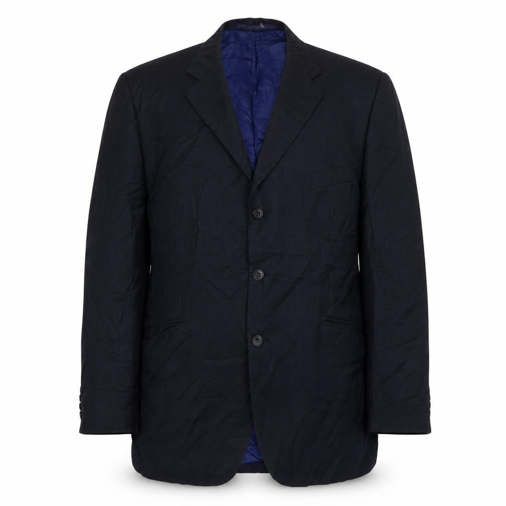 Seconds Mens Blue  Wool Jacket Suit Jacket Size 44