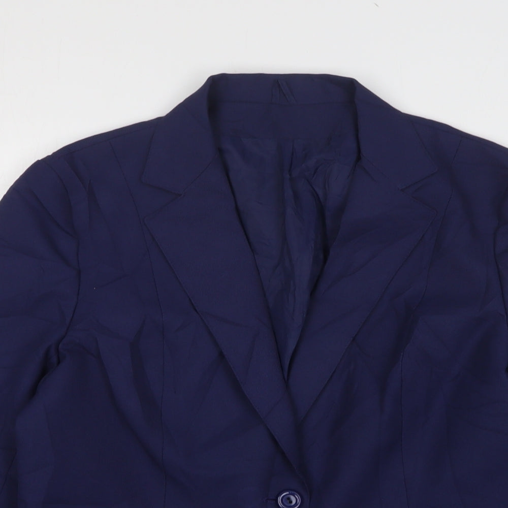 Original Fashion  Womens Black  Polyester Jacket Suit Jacket Size 18