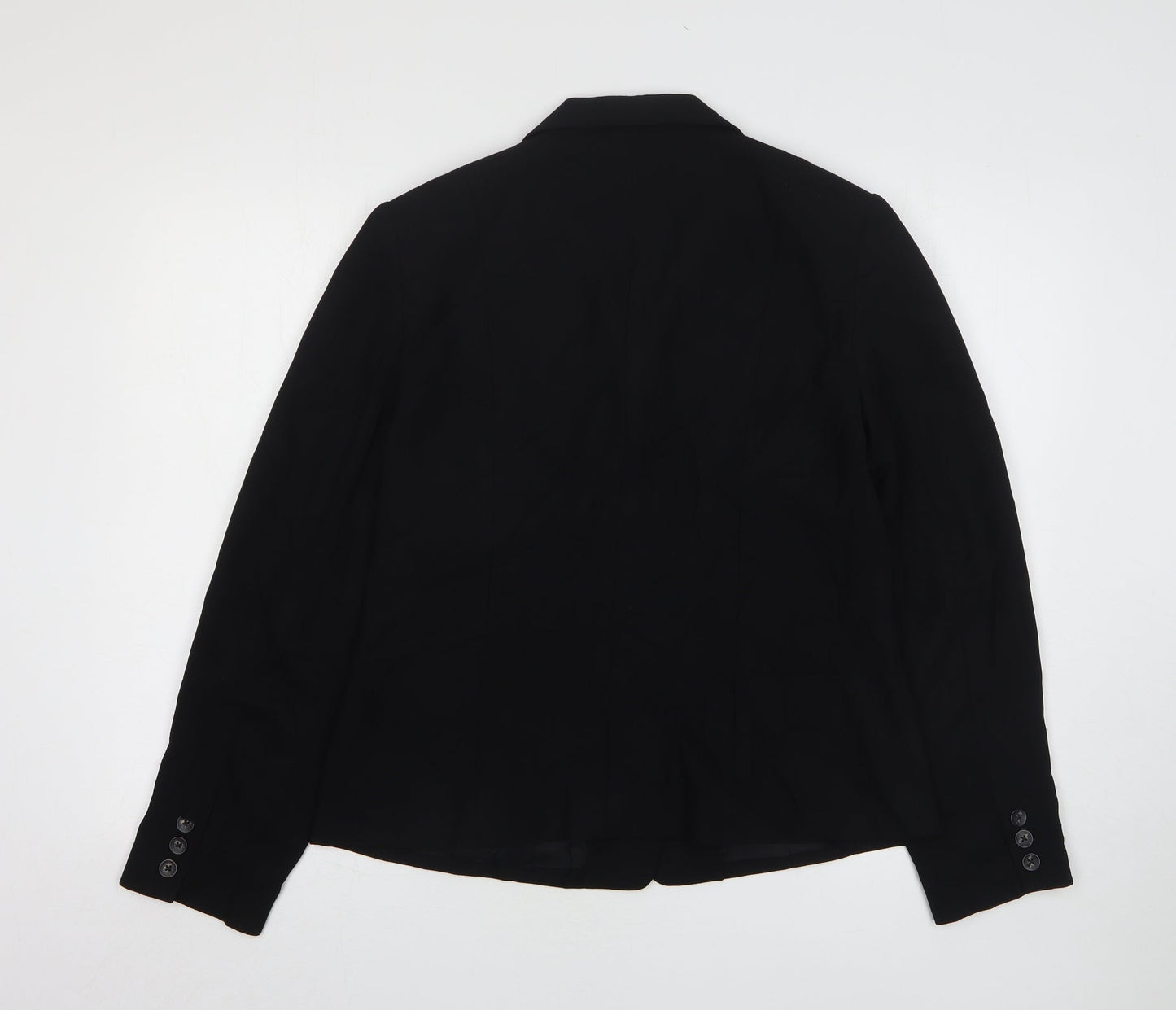 Rafaella Womens Black  Polyester Jacket Suit Jacket Size 12