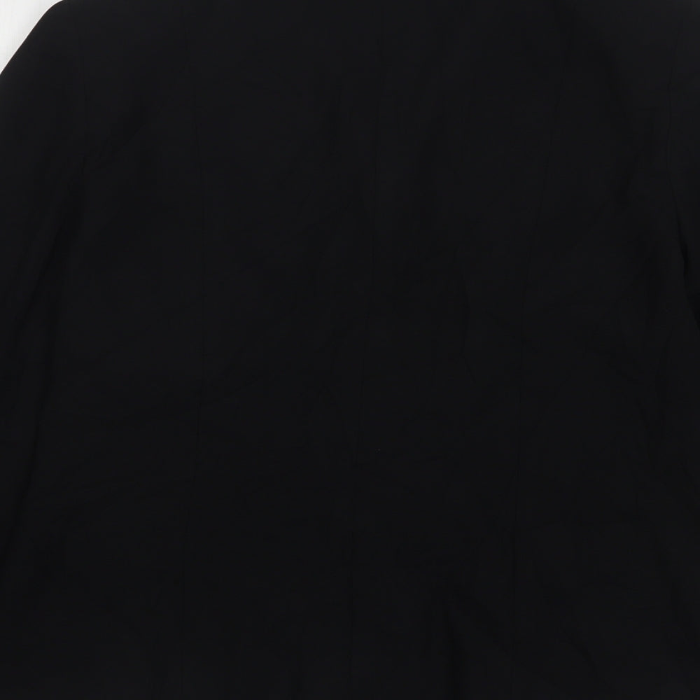 Rafaella Womens Black  Polyester Jacket Suit Jacket Size 12