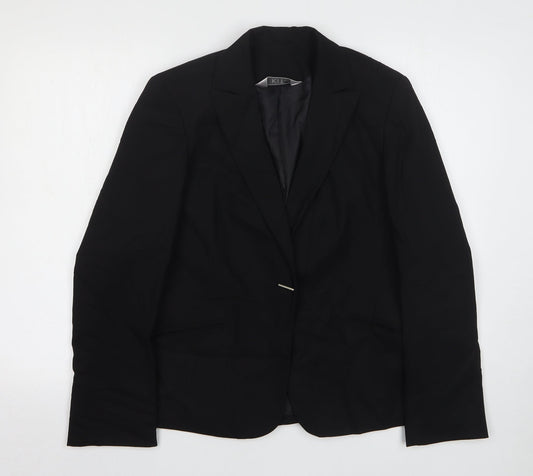 Kit Womens Black  Polyester Jacket Suit Jacket Size 12