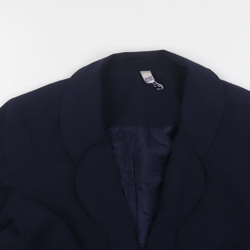 Henry Holland Womens Blue  Polyester Jacket Blazer Size 10