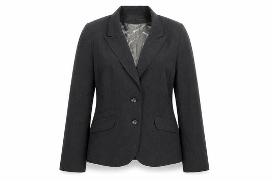 AMARANTO Womens Grey  Polyester Jacket Suit Jacket Size 12