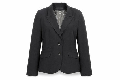 AMARANTO Womens Grey  Polyester Jacket Suit Jacket Size 12