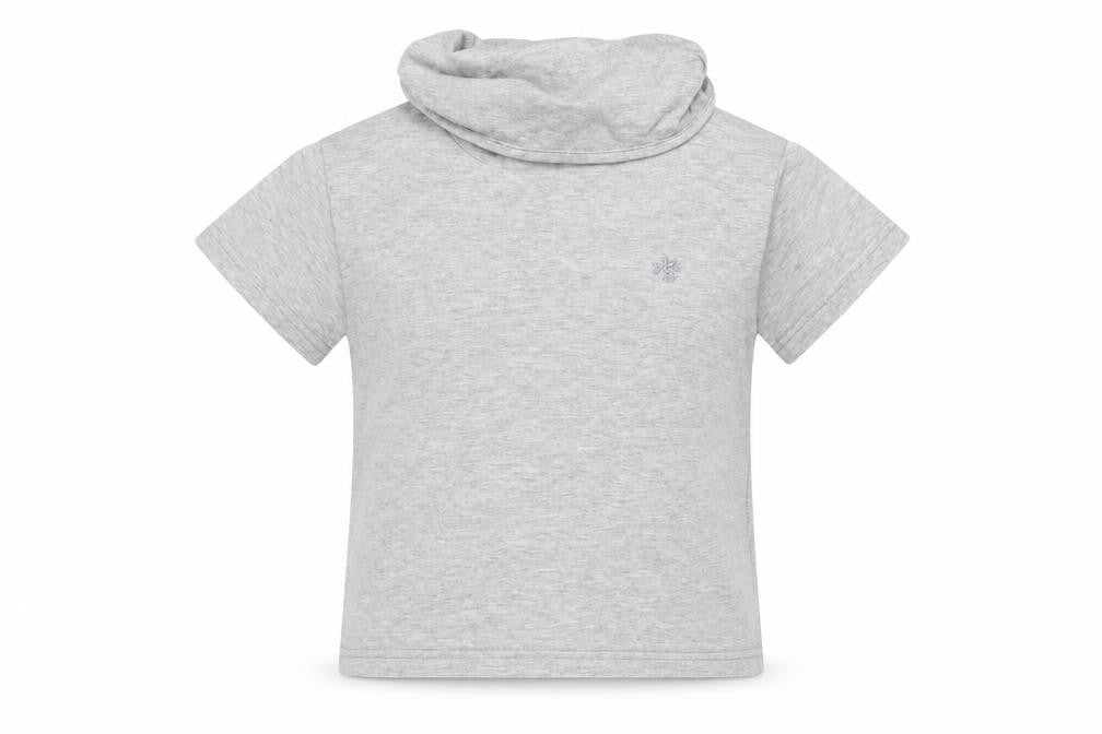 Next Boys Grey  100% Cotton Jersey T-Shirt Size 6 Years Roll Neck Pullover