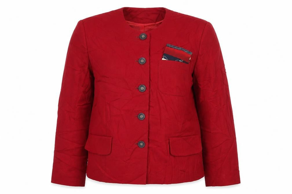 Vivienne Laurence Womens Red   Jacket  Size 14  Button