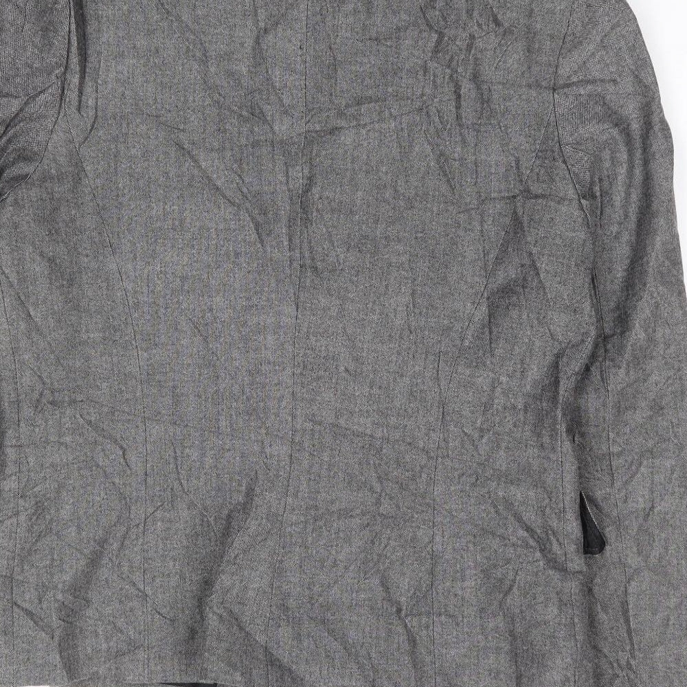 Marks and Spencer Womens Grey  Polyester Jacket Suit Jacket Size 12