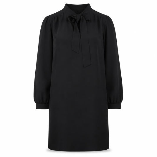 Papaya Womens Black  Polyester Shift  Size 8  V-Neck Pullover
