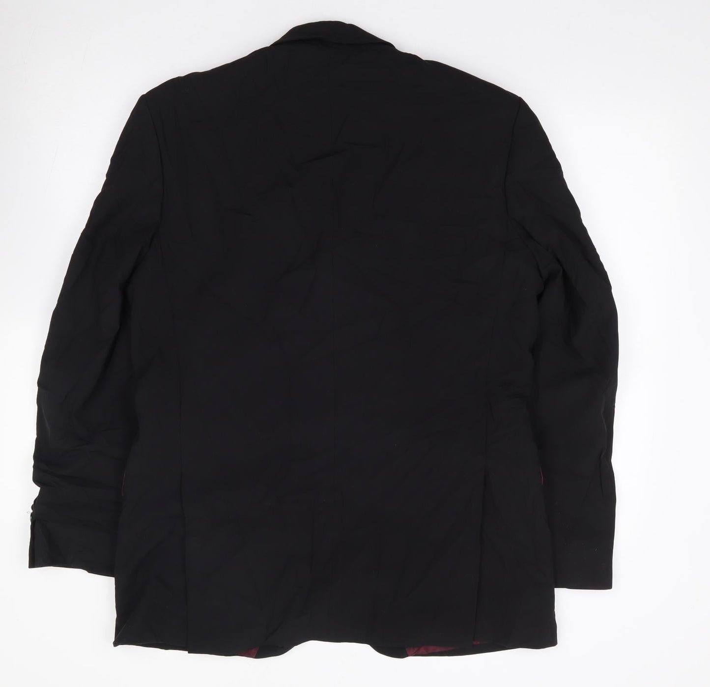 Tom English Mens Black  Wool Jacket Suit Jacket Size 40