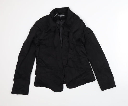 Warehouse Womens Black   Jacket Blazer Size 12