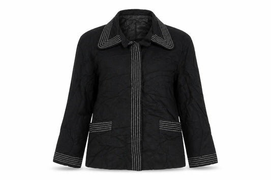 Zara Womens Black Striped  Jacket Blazer Size 8