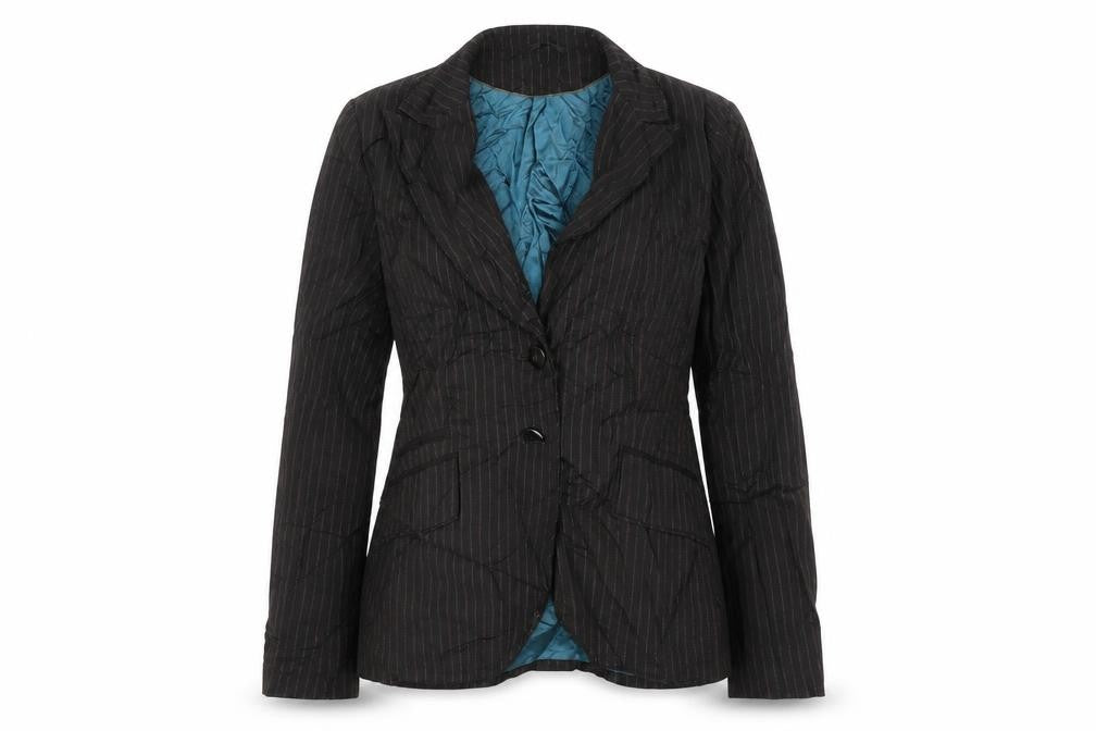 NEXT Womens Brown Striped  Jacket Blazer Size 16