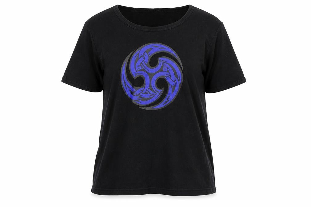 Ultratex Womens Black  100% Cotton Basic T-Shirt Size S Round Neck