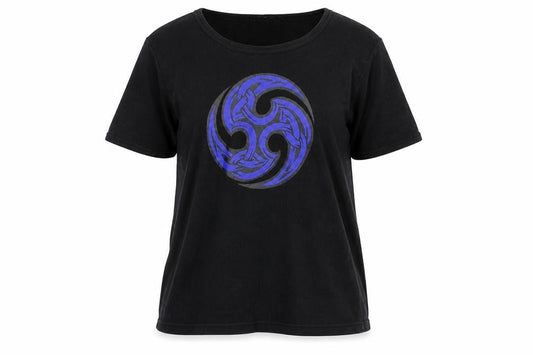 Ultratex Womens Black  100% Cotton Basic T-Shirt Size S Round Neck