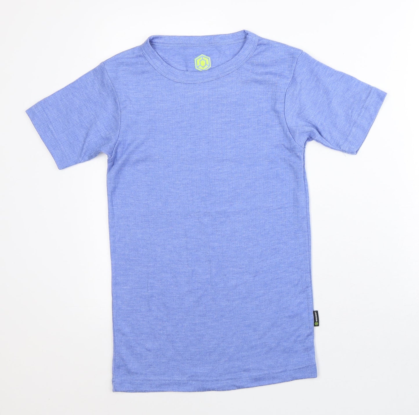 Beeswift Womens Blue  Polyester Basic T-Shirt Size S Crew Neck