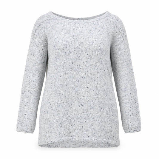 Peacocks Womens Blue Round Neck  Cotton Pullover Jumper Size 14