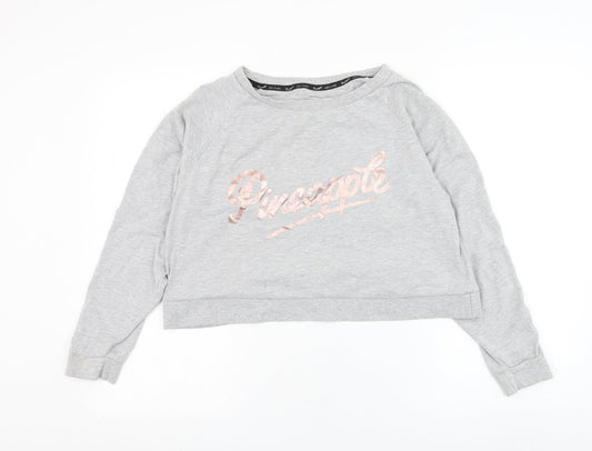 Pineapple Girls Green  Polyester Pullover Sweatshirt Size 14-15 Years  Pullover
