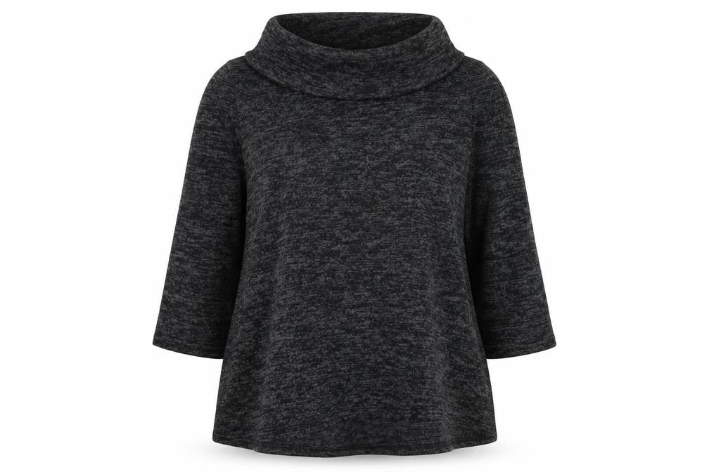 Tru Collection Womens Grey Roll Neck  Polyester Pullover Jumper Size 14