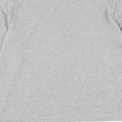 TIGI Womens Grey Mock Neck  Polyester Pullover Jumper Size 14