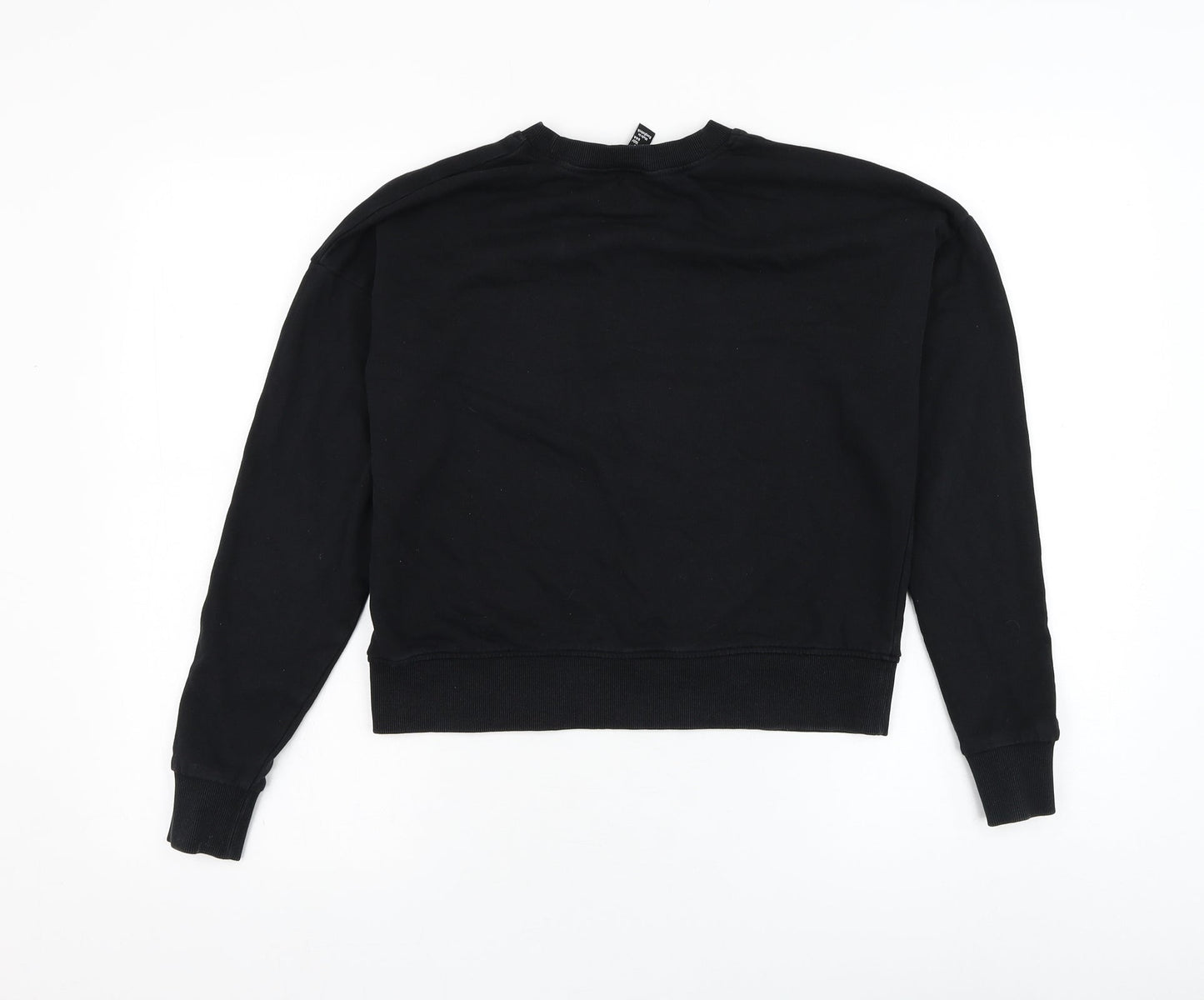 New Look Womens Black  Cotton Pullover Sweatshirt Size 8  Pullover - New York
