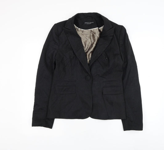 Dorothy Perkins Womens Black   Jacket Blazer Size 12  Button