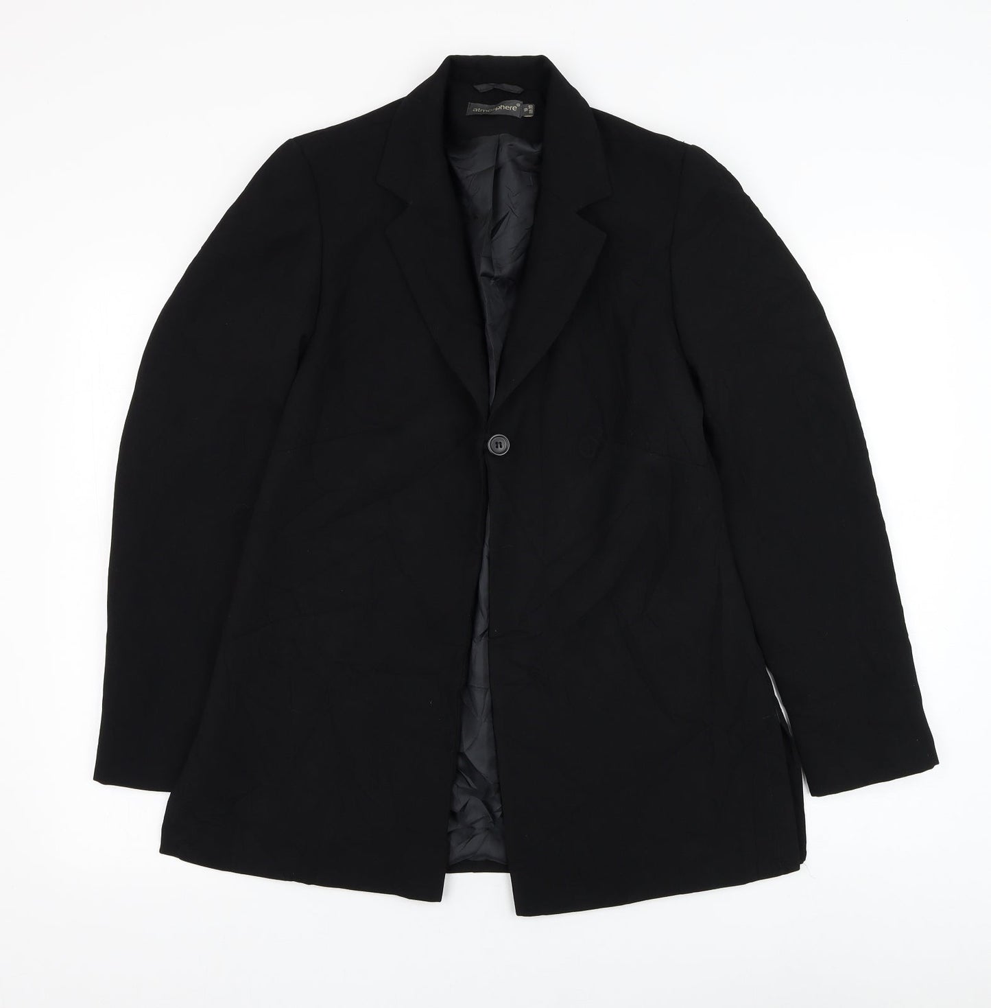Atmosphere Womens Black   Jacket Blazer Size 10  Button